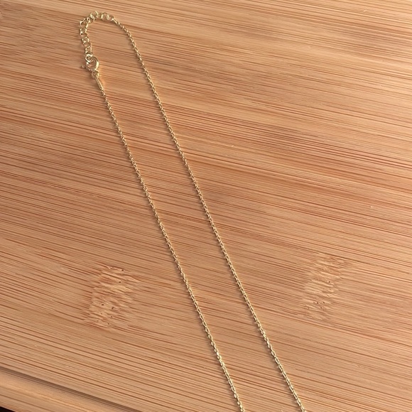 Brand New 14K Gold Plated Sterling Silver Geometric Unique “S” Monogram Necklace - Picture 11 of 15